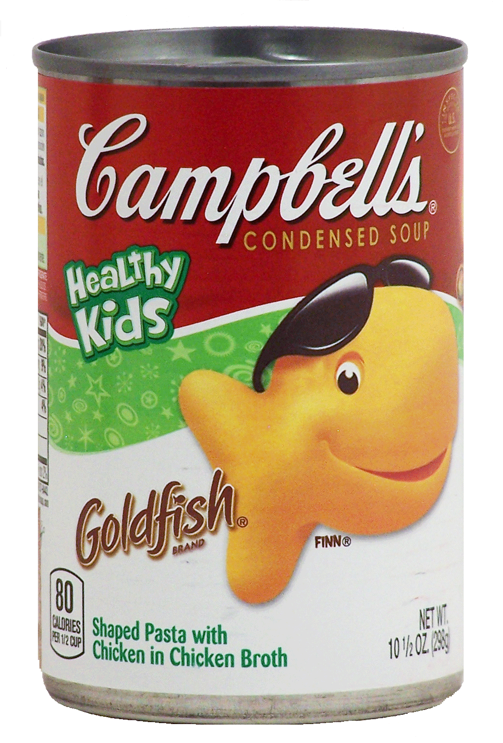 Campbell's&nbsp;&nbsp;goldfish pasta with chicken in chicken broth condensed soup Full-Size Picture